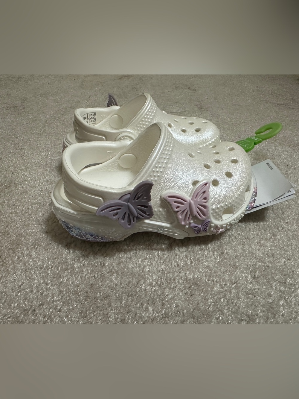 Crocs Classic Butterfly Sparkle Shaker Baby Shoes